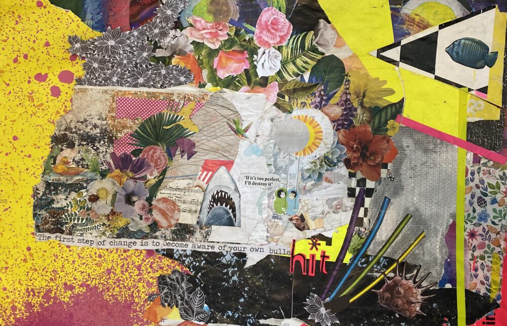 The first step of change, collage, 2023, Pao Kitsch