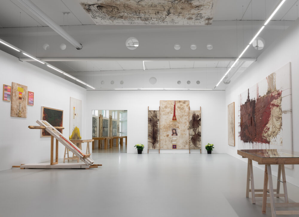 Ausstellungsansicht Nitsch, Foto: Galerie Sommer
