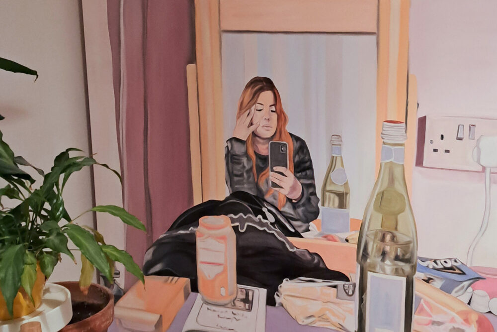 Nadine Nebel, Öl auf Leinwand, 140x120 cm, 2023