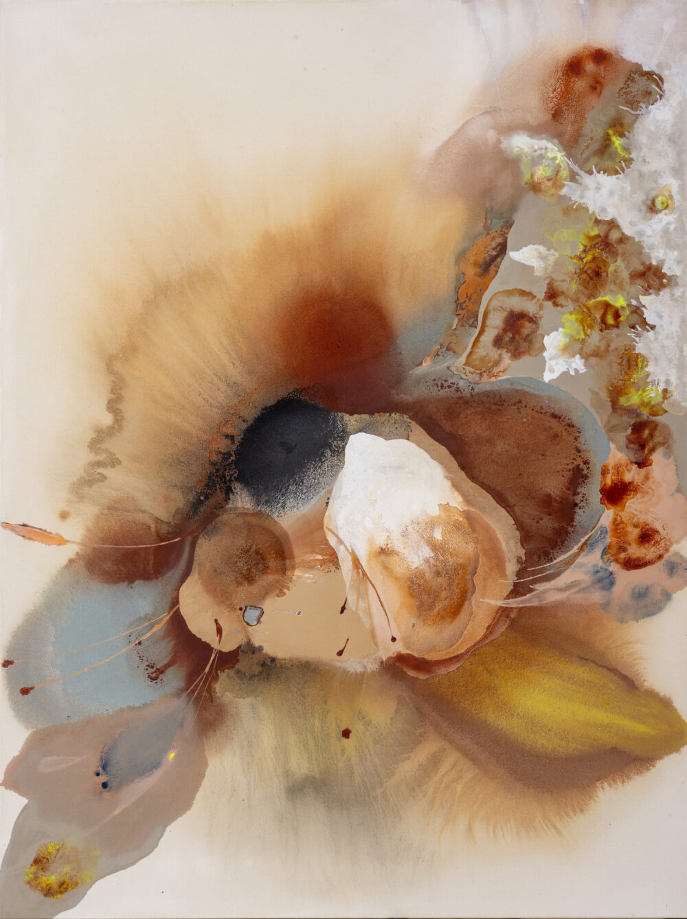 Yun Wang "Reise ins Unterbewusstsein II" Mischtechnik auf Leinwand, 2025, 200 x 150 cm, Foto: V. Khomenko